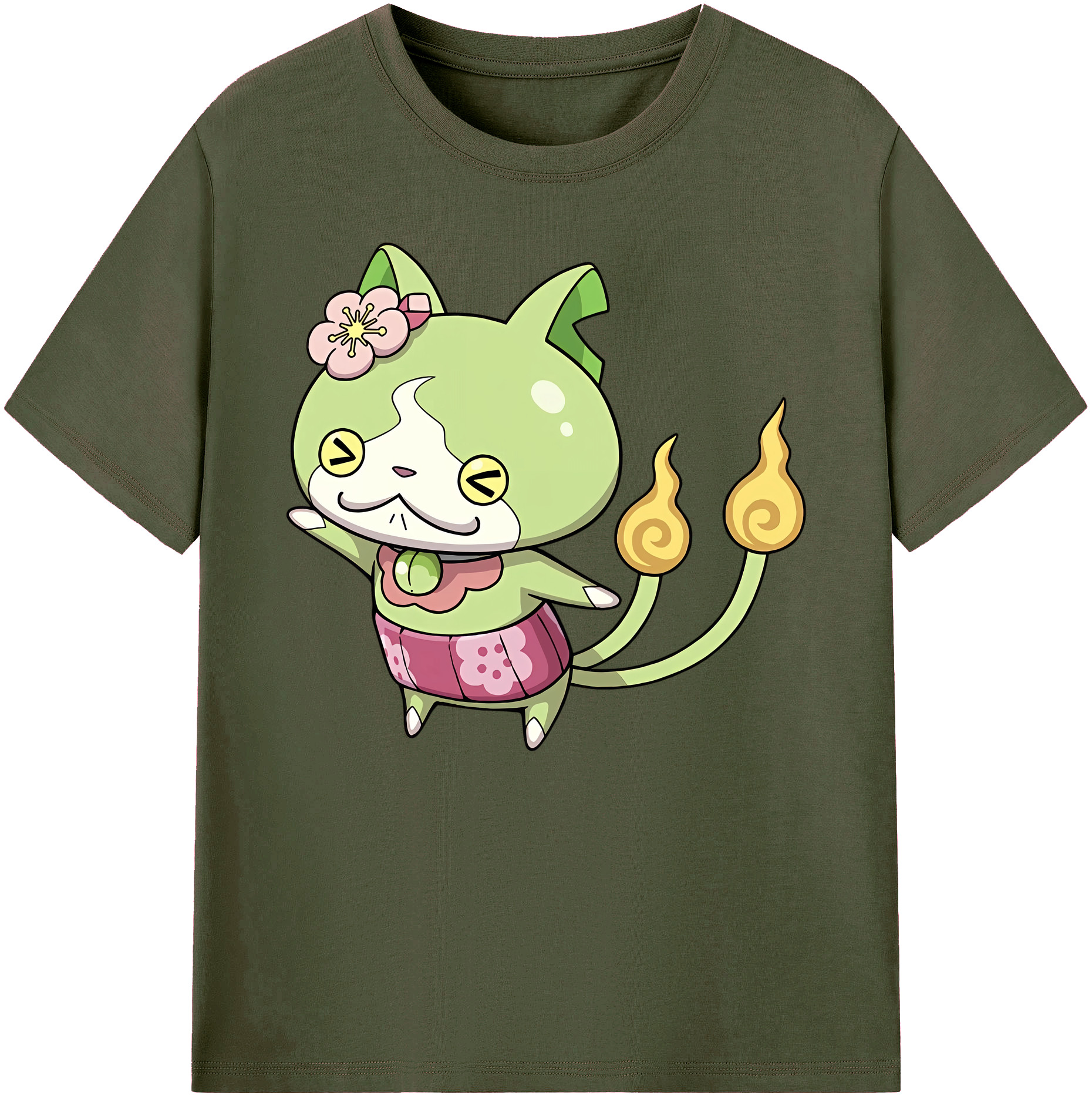 （画像用） 妖怪ウォッチ Yo-kai Watch 綿100％ メンズ半袖Tシャツ｜肌触りやわらか＆通気性